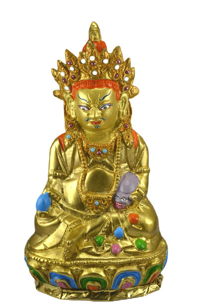THE BUDDHIST SHOP Yellow Dzambhala/Kubera Statues 
