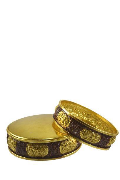 THE BUDDHIST SHOP Antique & Gold Polish Fine  Mandala 