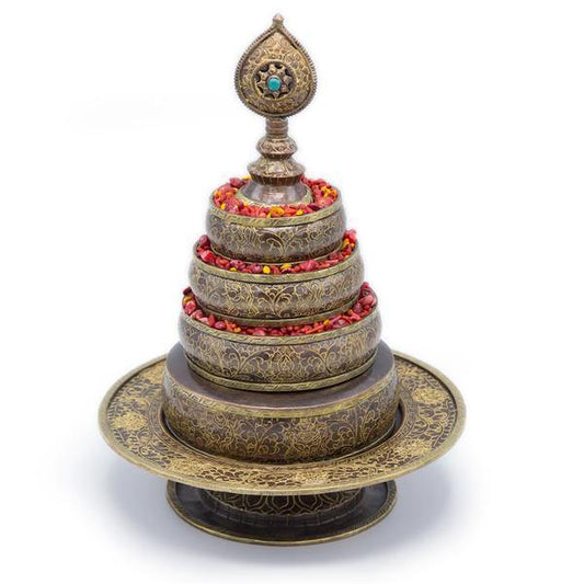 THE BUDDHIST SHOP Antique Handcrafted Mandala 