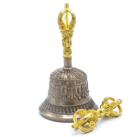 THE BUDDHIST SHOP Fine Brass Bell & Dorjee bell